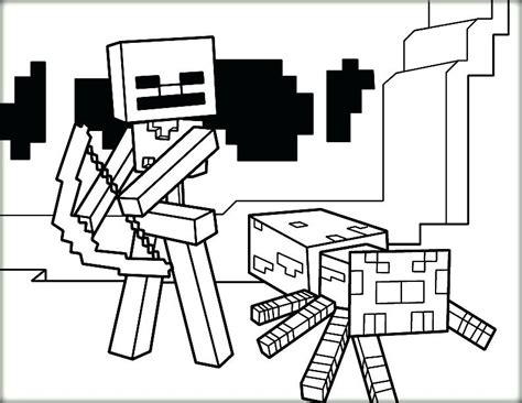 Minecraft Skeleton Drawing At Explore Collection