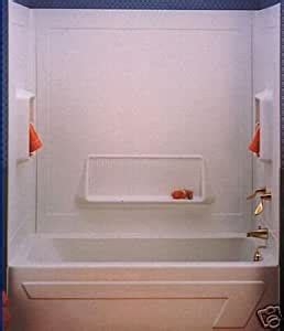 Wall surronds before and after. White Three Piece Bath Tub Bathtub Wall Surround Kit ...