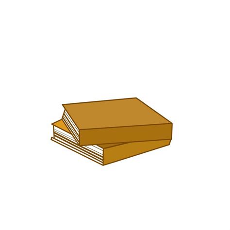 Vector Illustration Stack Of 2 Brown Books Tilted Isolated White