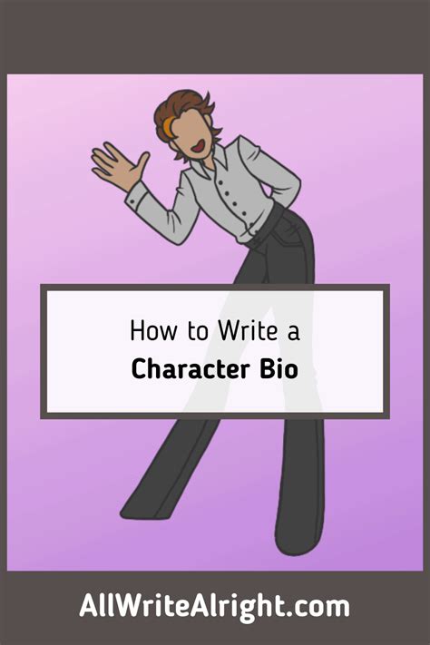 How To Write A Character Bio With Examples All Write Alright
