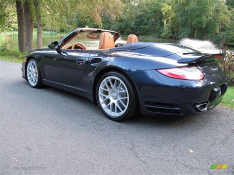 2011 Dark Blue Metallic Porsche 911 Turbo S Cabriolet 72039986 Photo