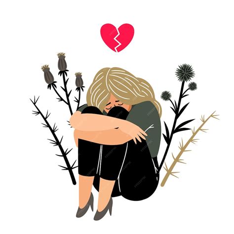 Desenho De Mulher Triste
