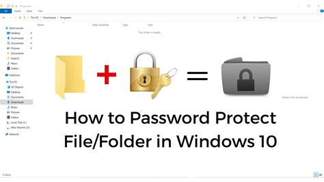 You can password protect folders in windows 10 so that you'll need to enter a code whenever you open it. How to Password Protect a Folder or File in Windows 10
