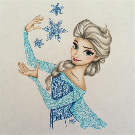 Cute Easy Elsa Drawings Elsa Modern Drawing Easy Frozen Anna Draw The