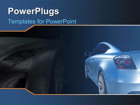 Powerpoint Template A Luxurious Car With Its Shadow In The Background