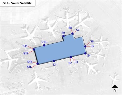 Seattle Airport Map N Gates Seattle Tacoma Sea Airport Terminal Map