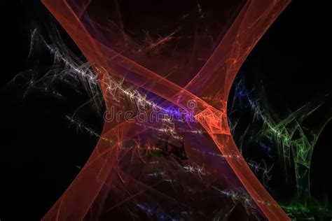 Abstract Fractal Beautiful Glowing Curve Shape Dynamic Effect Sparkle