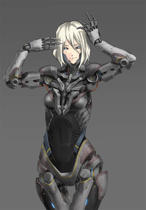 Female Cyborg Female Robot Robot Concept Art Weapon Concept Art