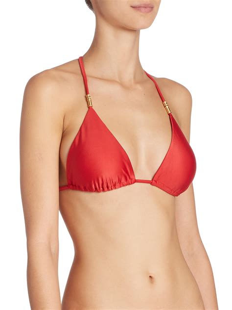 Vix index has paved the way for using volatility as a tradable asset, although through derivative products. ViX Synthetic Lucy Solid Bikini Top in Red - Lyst