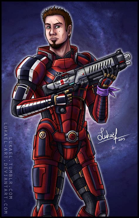 Mass Effect Commander Luke Shepard By Lukael Art On Deviantart