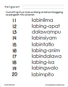 printable tagalog numbers    words thekidsworksheet