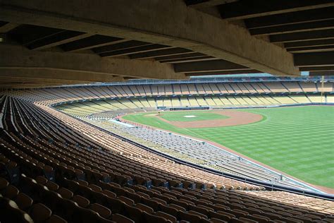 Shaded And Covered Seating At Dodger Stadium