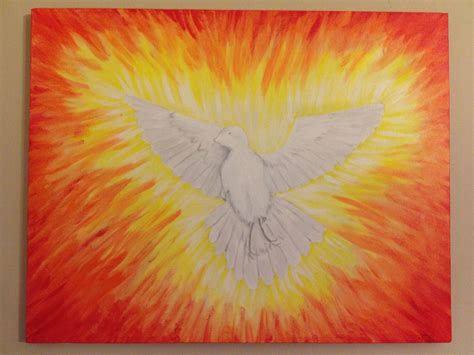 Holy Spirit Dove Painting Paintings Pinterest