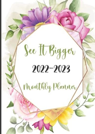 Pdf Download Free See It Bigger Planner 2022 2023 Monthly 2 Year Monthly Planner Calendar