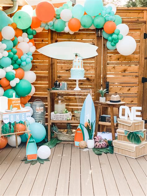 Catch A Wave This Summer With These Surfer Themed First Birthday Party Ideas — Mint Event Design