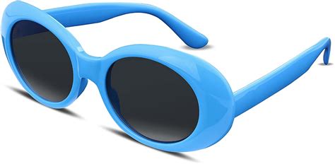 Feisedy Clout Goggles Sunglasses Women Men Retro Oval Sunglasses B2253