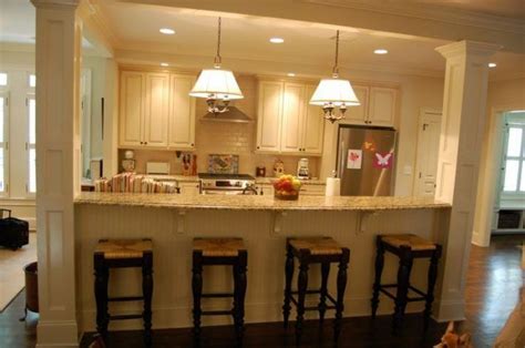 Designing these areas in a proper way such that they are cohesive with the rest of the house is essential to increase functionality. 13 Affordable Half Wall In Kitchen For Breakfast Bar Idea ...
