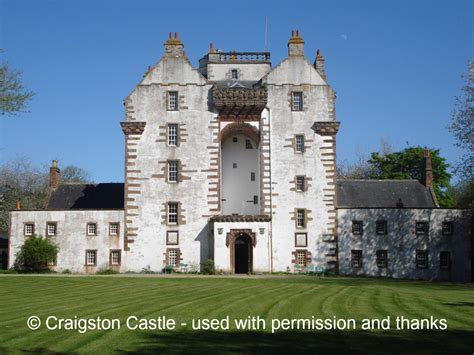 Craigston Castle Turriff Aberdeenshire Scotland 1890 Hand Colored