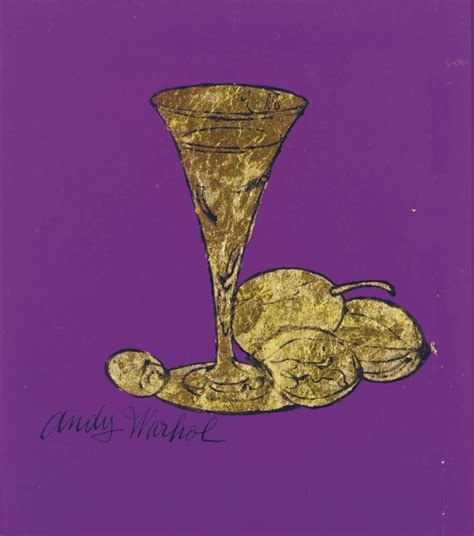 Andy Warhol 1928 1987 Still Life With Glass 1957 254 X 23 Cm