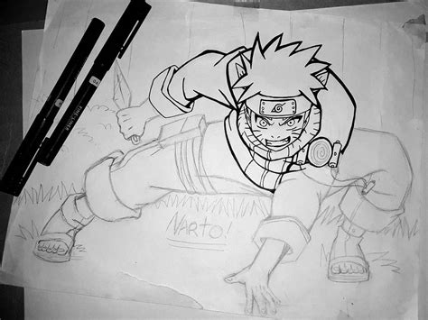 Naruto Ink Drawing By Sparkyscreations On Deviantart