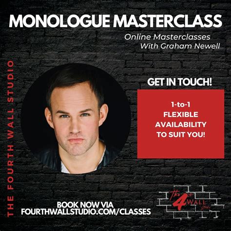 Monologue Masterclass With Graham Newell