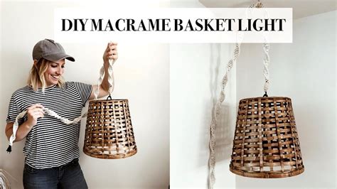 Diy Macrame Hanging Basket Light Youtube Basket