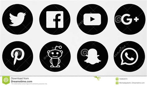 Social Media Icons Printed On Paper Editorial Stock Photo