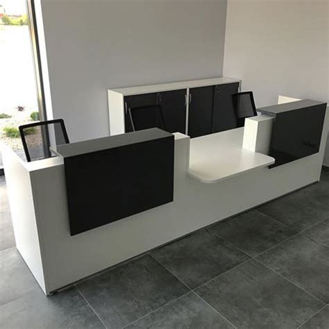 Tera Straight Reception Desk Wcounter Top And Light Panel Ada