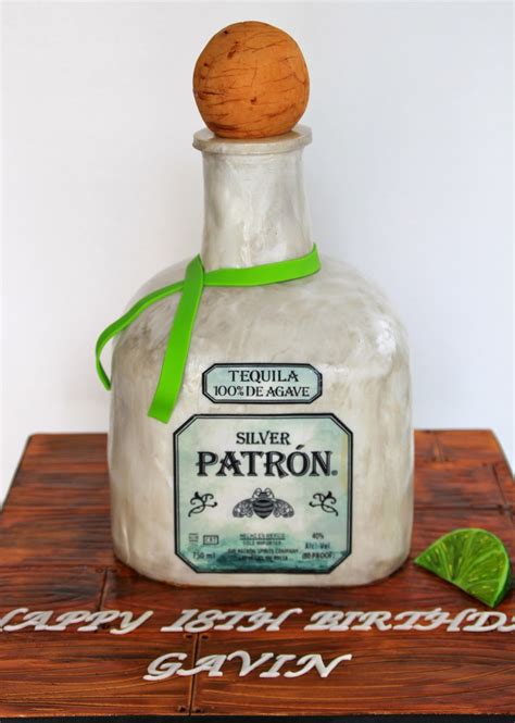 Celebrate With Cake Patron Tequila Bottle Cake