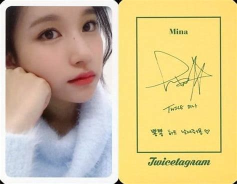 Twice Mina Back Yellow Cd Twicetagram Special Trecca Toy