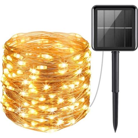 Lightsmax 33ft 100 Led Solar Powered Fairy Lights With 2 Modes