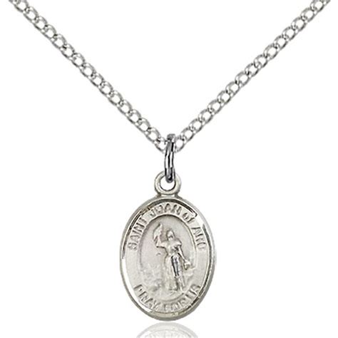 Sterling Silver St Joan Of Arc Petite Pendant The Catholic Company