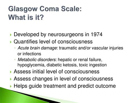 Ppt Glasgow Coma Scale Powerpoint Presentation Free Download Id