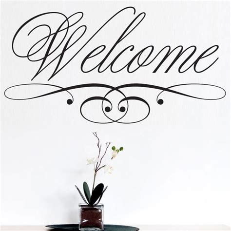 Welcome Chic Wall Sticker Wall Stickers Home Wall Sticker Wall Stickers
