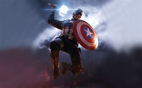 3840x2400 Captain America Shield With Hammer 4k Hd 4k Wallpapers
