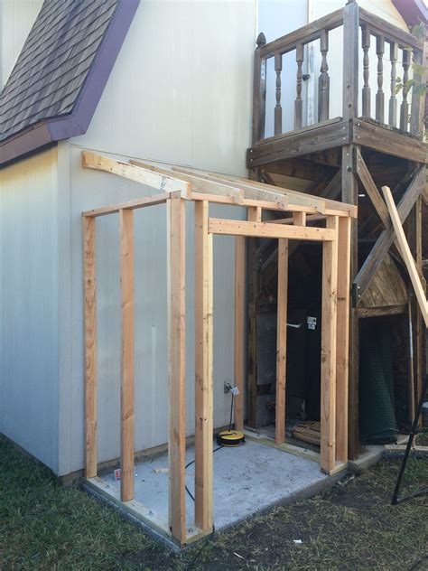 Start by constructing the floor. Building a Lean To Shed - Framing and Siding - Wilker Do's ...