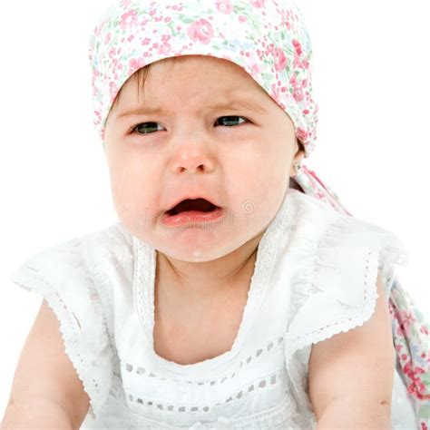 Baby Girl With Sad Face Expression Stock Photo Image Of Emotion