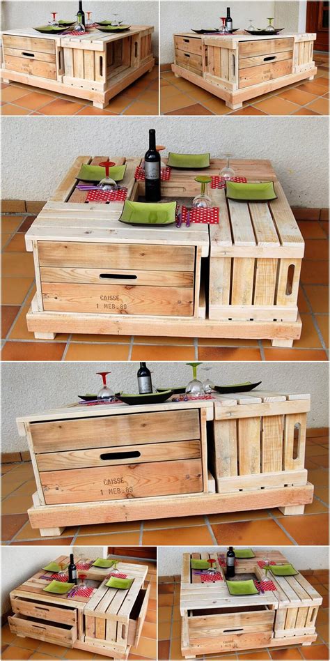 Repurposed Wood Pallets Lounge Table Wood Pallet Furniture