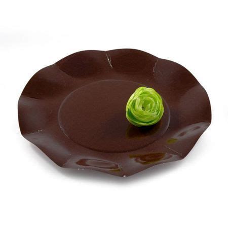 Assiettes Jetables Chocolat Par 10 De 27 Cm Vaisselle Jetable Unie