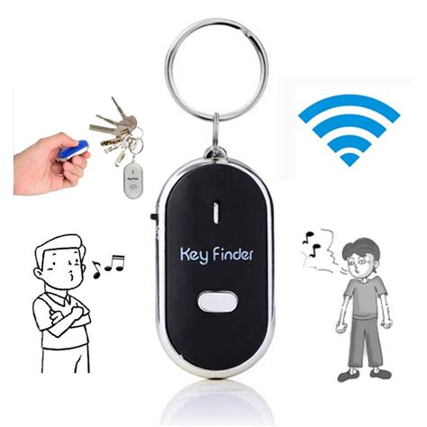 Mini Wireless Anti Lost Key Finder Locator Keychains Alarm Whistle