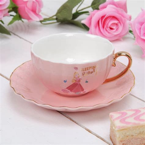 Disney Princess New Bone China Teacup And Saucer In Luxury Branded T