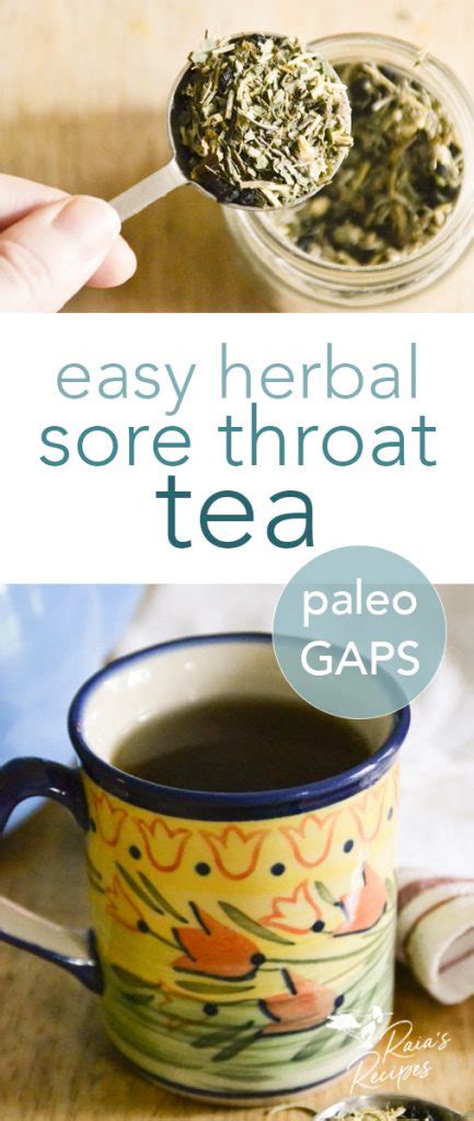 Easy Herbal Sore Throat Tea Paleo Gaps Immune Boosting