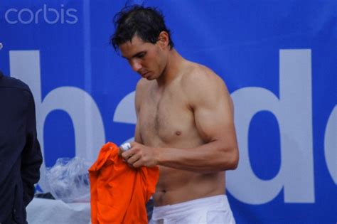 Photos Rafael Nadals Shirtless Tennis Practice In Barcelona Rafael