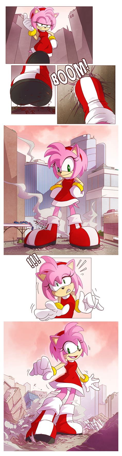 Comm Amy Rose Grows By Angelgts On Deviantart. 