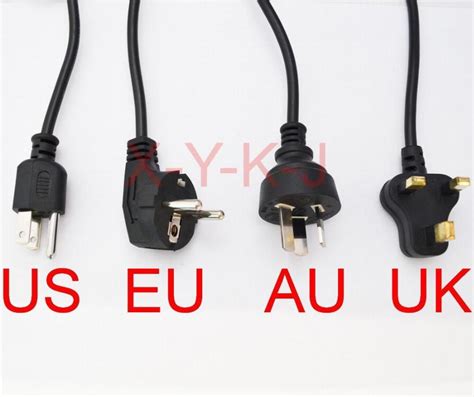 We compare us, eu & british electrical plug sockets & decide the british plug is the best in the world. 20Pcs Universal 3 Prong Power Cord Cable 1.2M Uk Plug / Eu ...