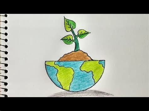 How To Draw SAVE TREES SAVE EARTH SAVE ENVIRONMENT Colourful Drawing