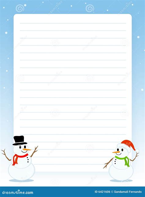 Christmas Border Note Paper Royalty Free Stock Image Image 6421606