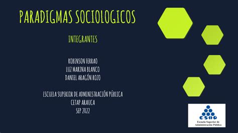 Paradigmas Sociologicos By Yorliana Yelitza SÁnchez Orjuela