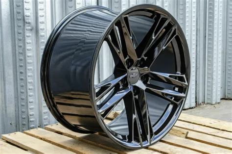 20and Wheels Fit Chevy Camaro Ss Lt Rs Style 20x10 20x11 Gloss Black