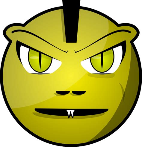 Smiley Face Fear Clip Art Scary Clip Art Monster Png